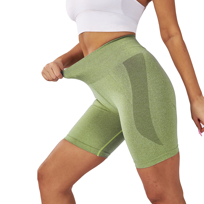 SKL-NVGTN8169D HIGH WAIST BUTT LIFT HIP YOGA SHORTS