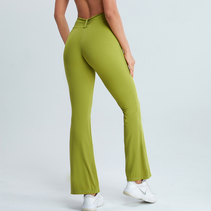 SKL-SYF TM0142HIGH WAIST BUTT LIFT HIP FLARED YOGA PANTS