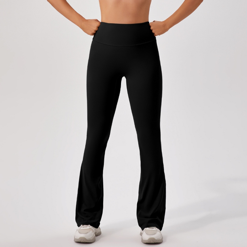 SKL-KW289 HIGH WAIST BUTT LIFT HIP FLARED YOGA PANTS