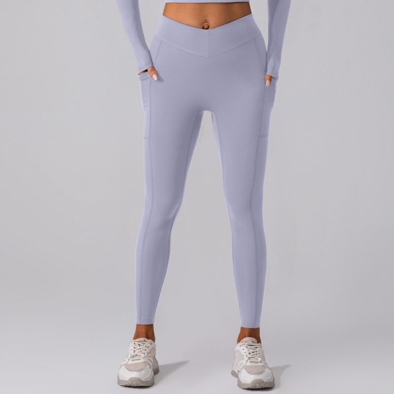 SKL-KW283 HIGH WAIST BUTT LIFT HIP POCKET YOGA PANTS