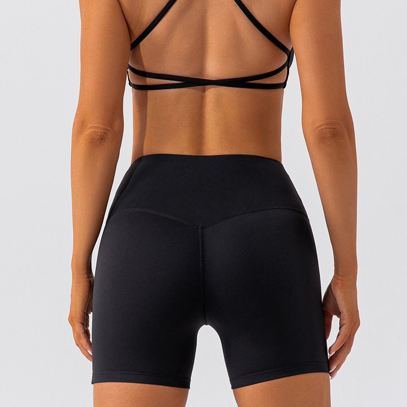 SKL-KW223 HIGH WAIST BUTT LIFT HIP YOGA SHORTS