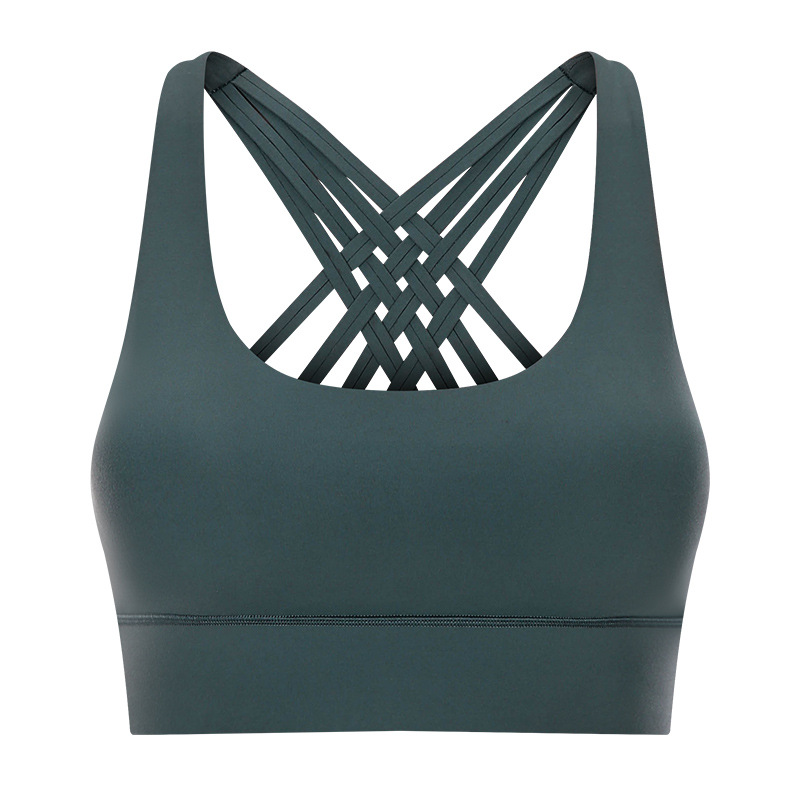 SKL-GSDW035 HIGH STRETCHY BACKLESS YOGA BRA