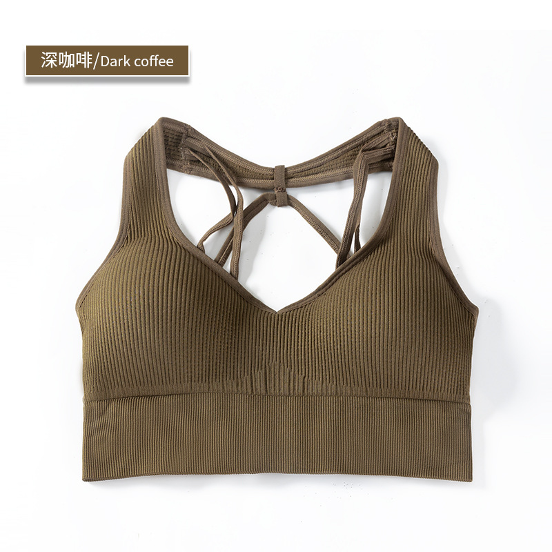 SKL-NVGTN8117 BACKLESS CRISS CROSS YOGA BRA