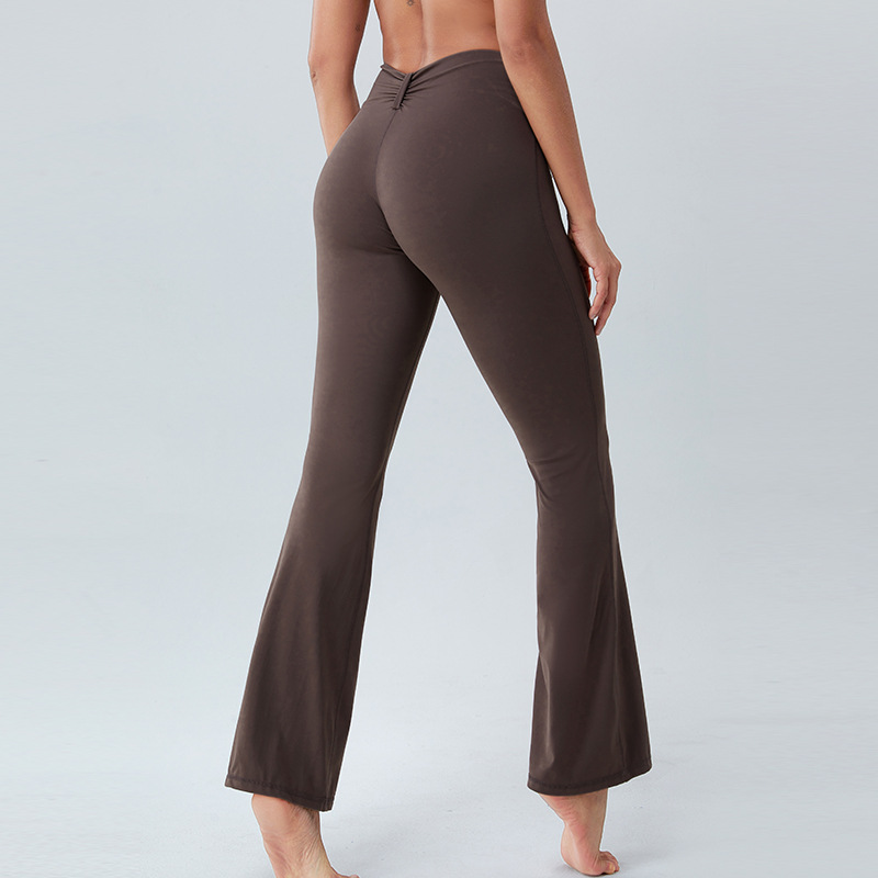 SKL-SYF TM0142HIGH WAIST BUTT LIFT HIP FLARED YOGA PANTS