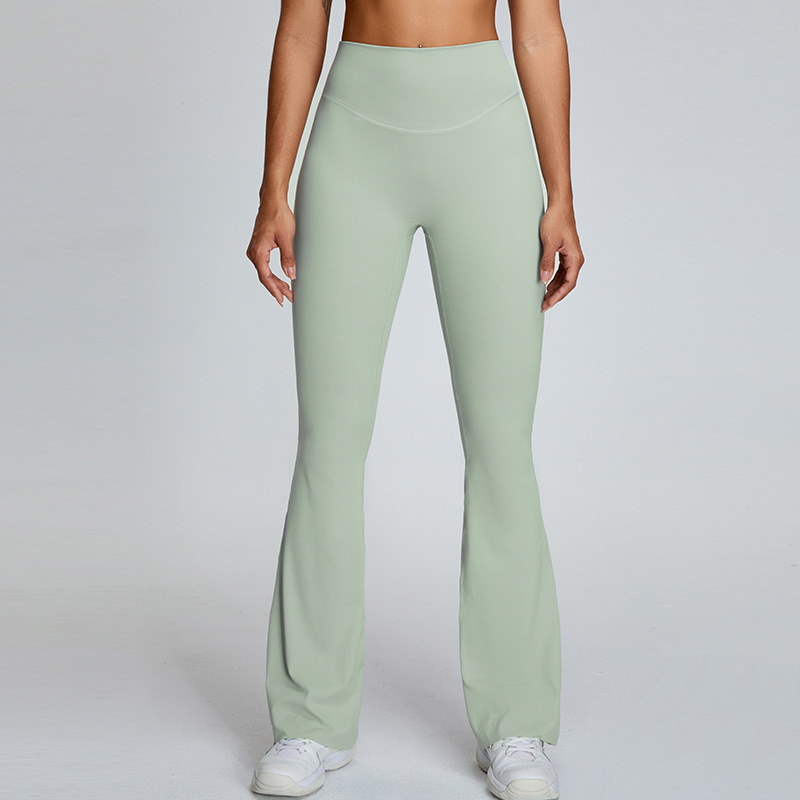 SKL-SYFTM0174 HIGH WAIST BUTT LIFT HIP FLARED YOGA PANTS