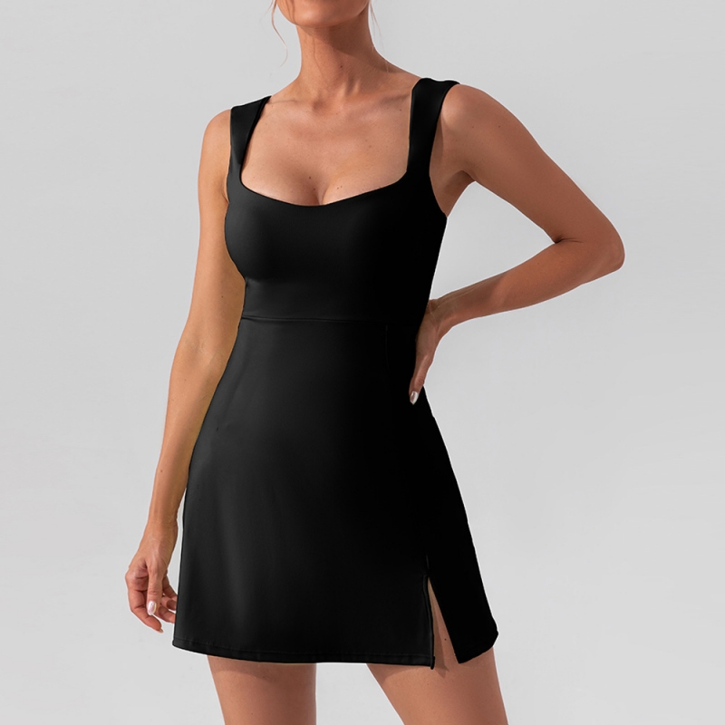 SKL- YW982L SLEVELESS BACKLESS YOGA DRESS