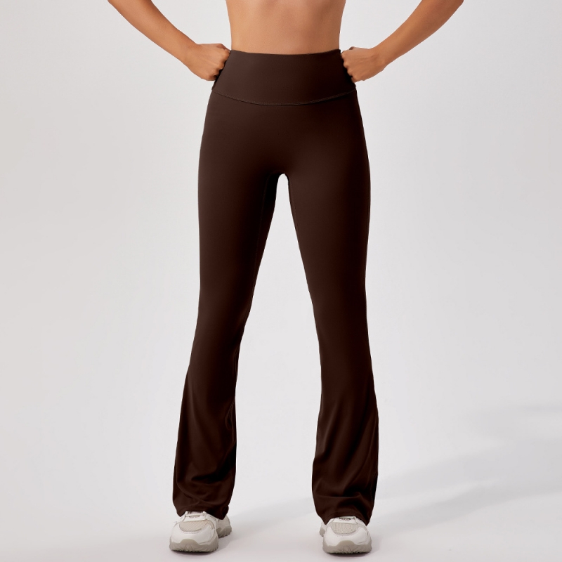 SKL-KW289 HIGH WAIST BUTT LIFT HIP FLARED YOGA PANTS