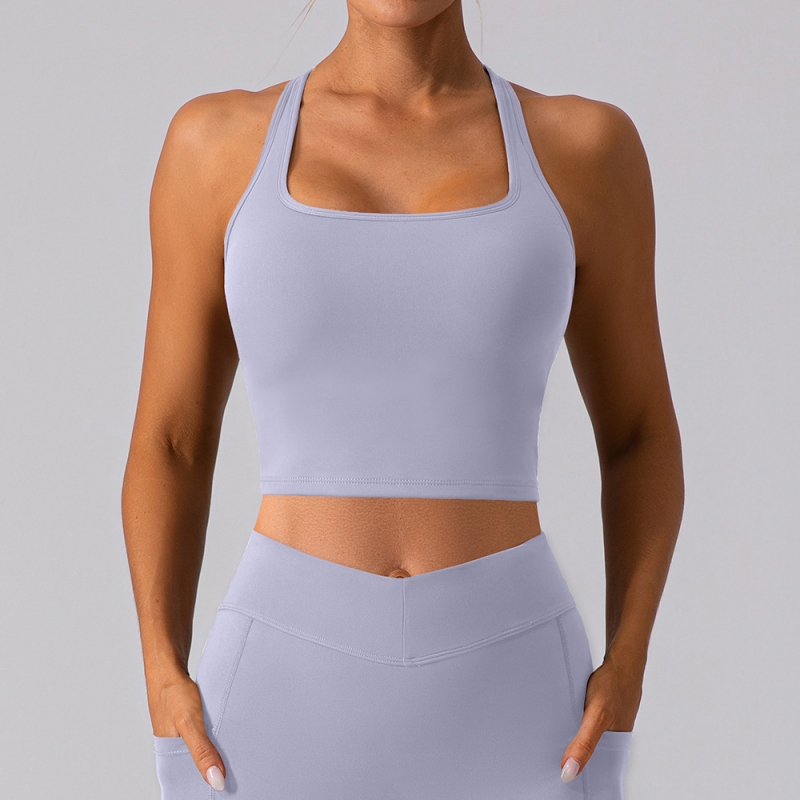 SKL- YW482 NUDE BACKLESS YOGA VEST