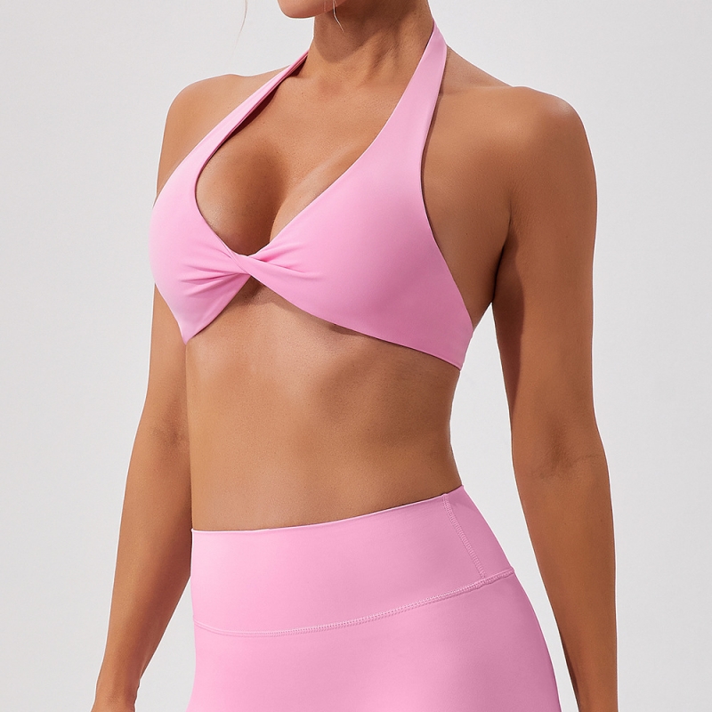 SKL- YW498 HALTER BACKLESS YOGA BRA