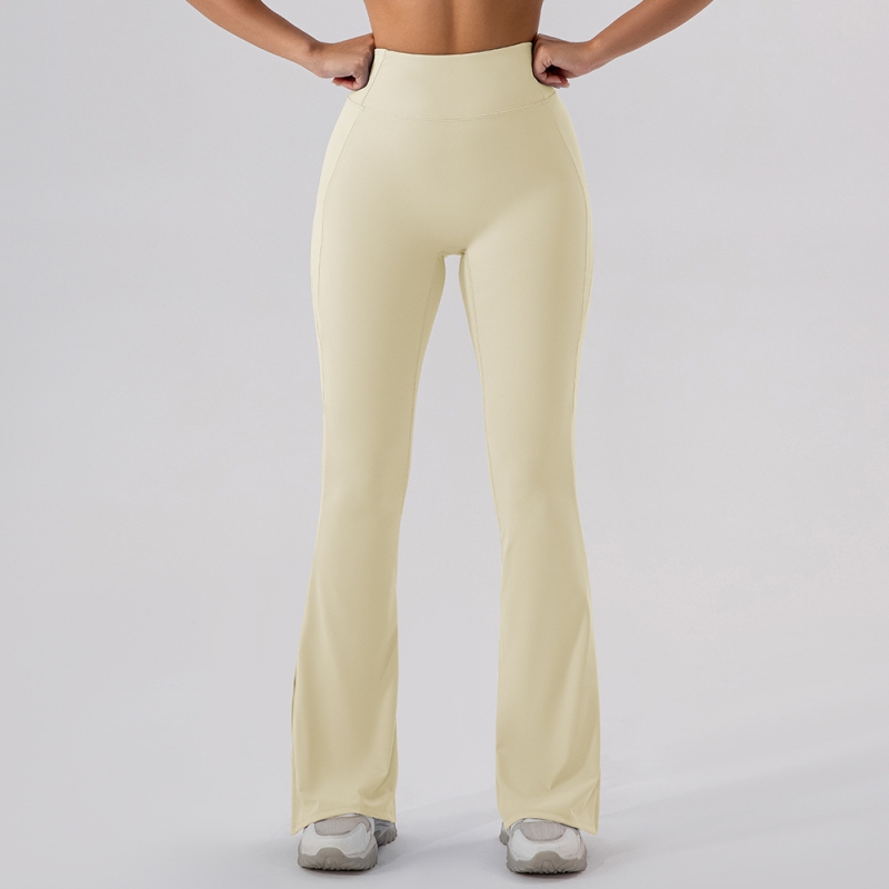 SKL-KW299 FLARED HIGH WAIST BUTT LIFT HIP YOGA PANTS