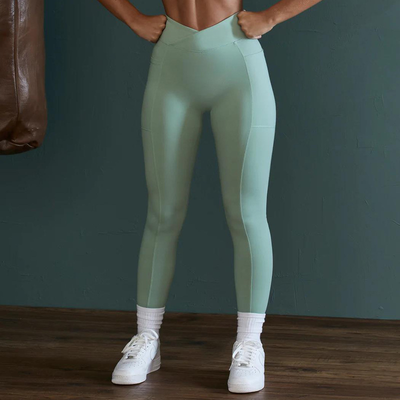 SKL-KW203 HIGH WAIST BUTT LIFT HIP YOGA PANTS