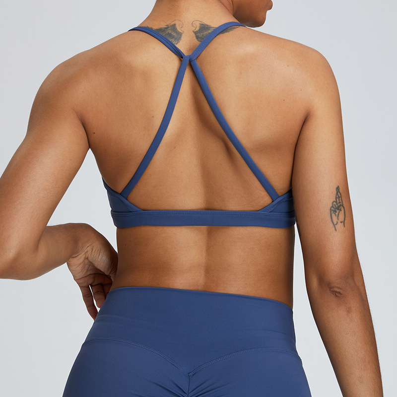 SKL-SYF  TM0155 NUDE BACKLESS YOGA BRA