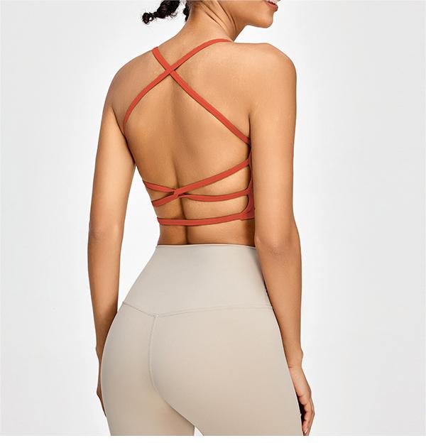 SKL-SYF  TM0134 NUDE BACKLESS YOGA BRA