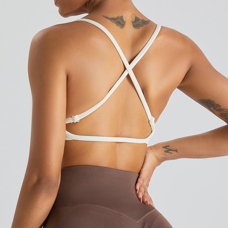 SKL-SYF MS0168 NUDE BACKLESS YOGA BRA