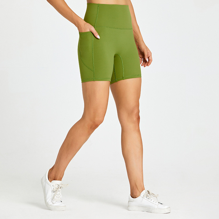 SKL-LQ2056 QUICK DRY HIGH WAIST YOGA SHORTS