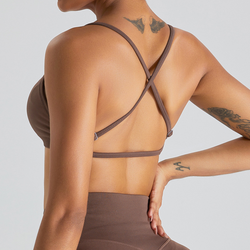 SKL-SYF MS0168 NUDE BACKLESS YOGA BRA