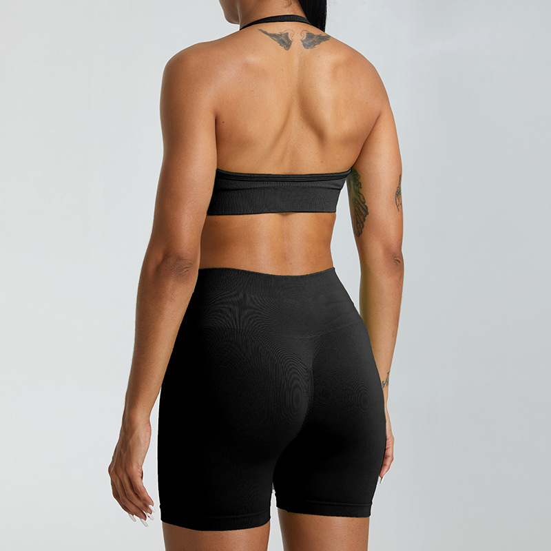 SKL-SYFMS1103Y SLEVELESS BACKLESS YOGA SETS