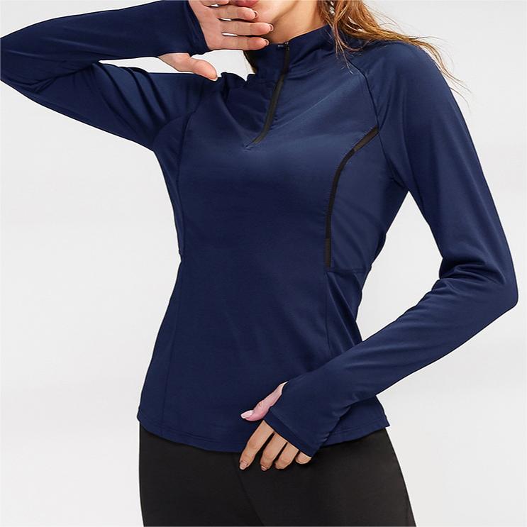 SKL-YEL92506 LONG SLEEVE NUDE TIGHT YOGA TOP