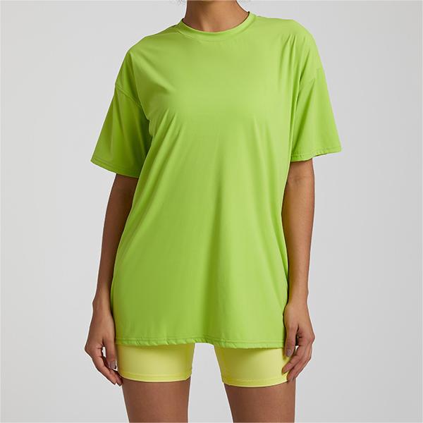 SKL-LQ4075 QUICK DRY ROUND NECKLINE SHORT SLEEVE