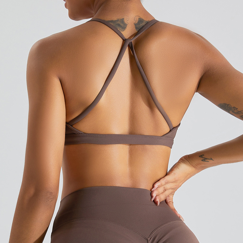 SKL-SYF  TM0155 NUDE BACKLESS YOGA BRA