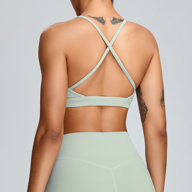 SKL-SYF TM0168 NUDE BACKLESS YOGA BRA