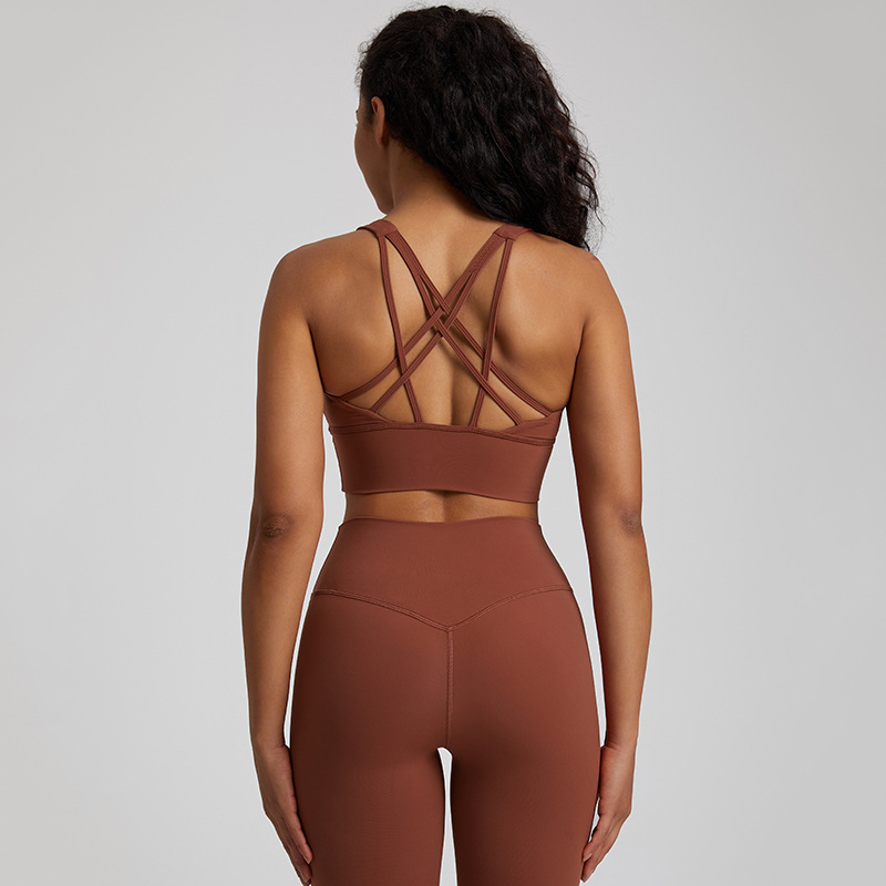 SKL-LQ4027 HIGH STRETCHY BACKLESS YOGA BRA