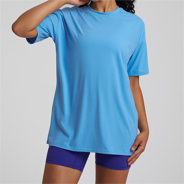 SKL-LQ4075 QUICK DRY ROUND NECKLINE SHORT SLEEVE