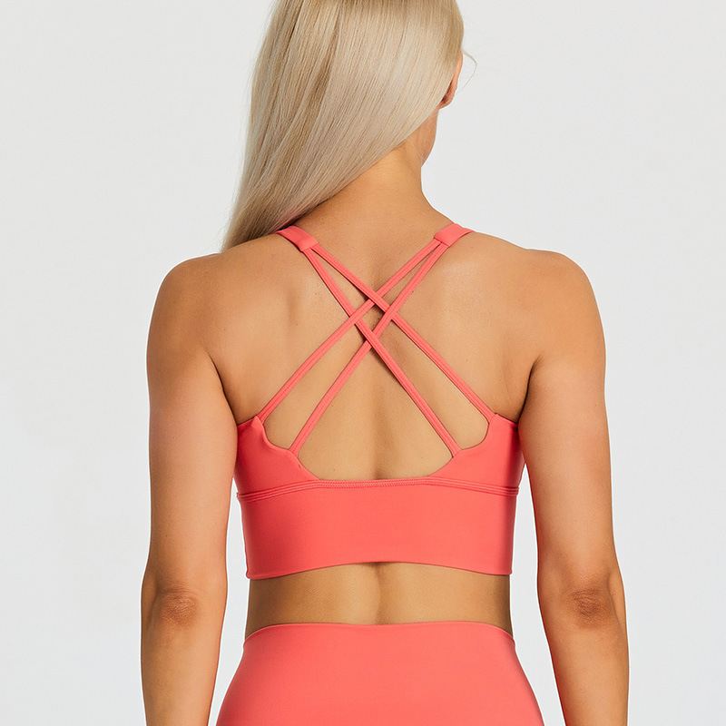 SKL-LQ2197 HIGH STRETCHY BACKLESS YOGA BRA