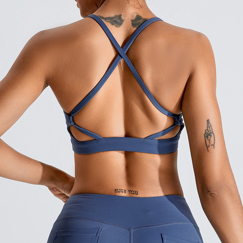 SKL-SYF TM0167 NUDE BACKLESS YOGA BRA