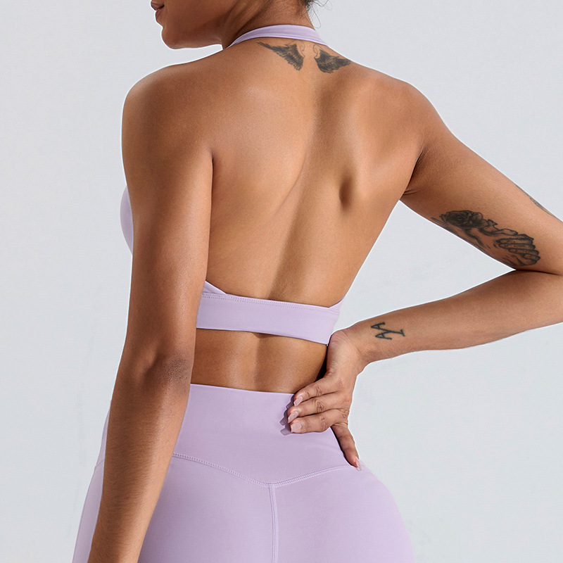 SKL-SYF TM0162 NUDE BACKLESS YOGA BRA