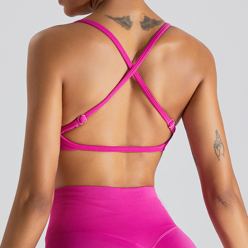 SKL-SYF MS0168 NUDE BACKLESS YOGA BRA