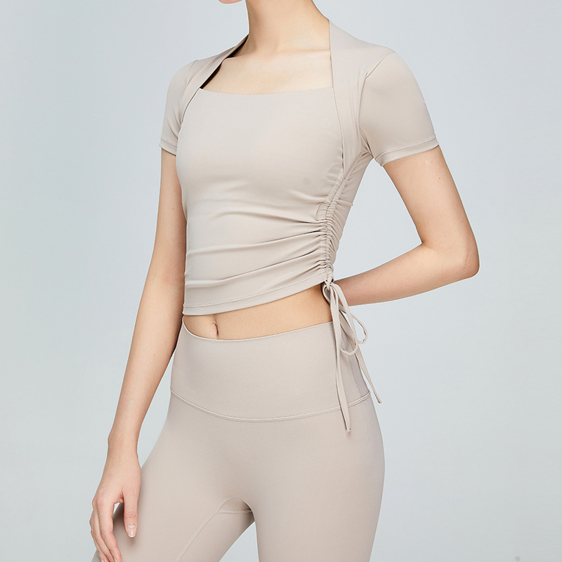 SKL-SYF  TM0114 NUDE TIGHT YOGA TOP