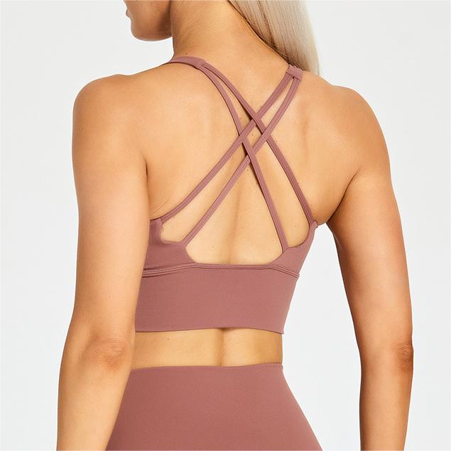 SKL-LQ2197 HIGH STRETCHY BACKLESS YOGA BRA