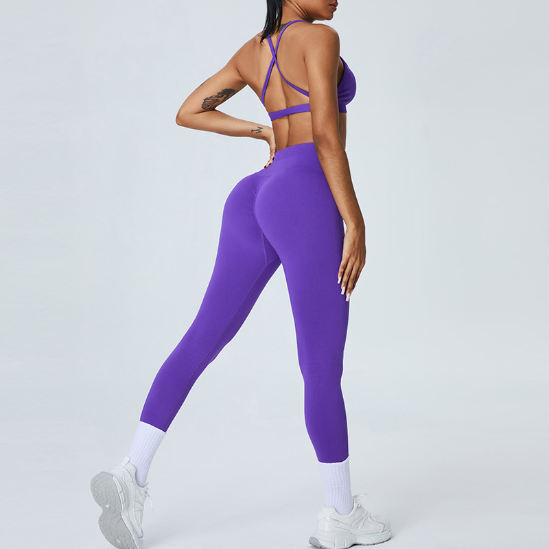 SKL-SYF MS0156Y SLEVELESS BACKLESS YOGA SETS