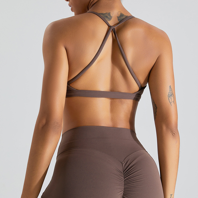 SKL-SYF TM0155 NUDE BACKLESS YOGA BRA