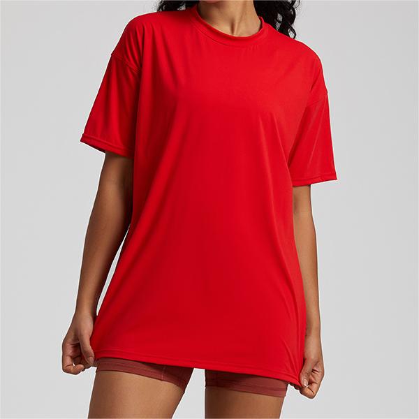 SKL-LQ4075 QUICK DRY ROUND NECKLINE SHORT SLEEVE