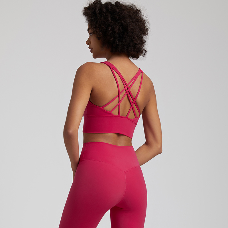 SKL-LQ4027 HIGH STRETCHY BACKLESS YOGA BRA