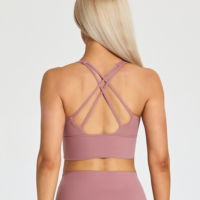 SKL-LQ2197 HIGH STRETCHY BACKLESS YOGA BRA