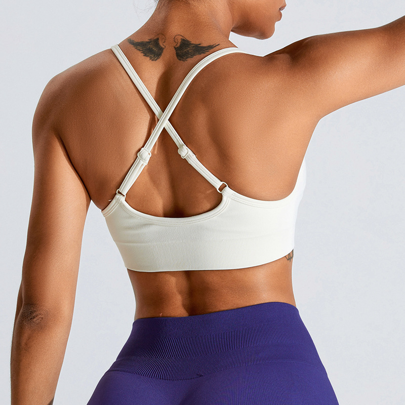 SKL-SYF  MS1078 NUDE BACKLESS YOGA BRA