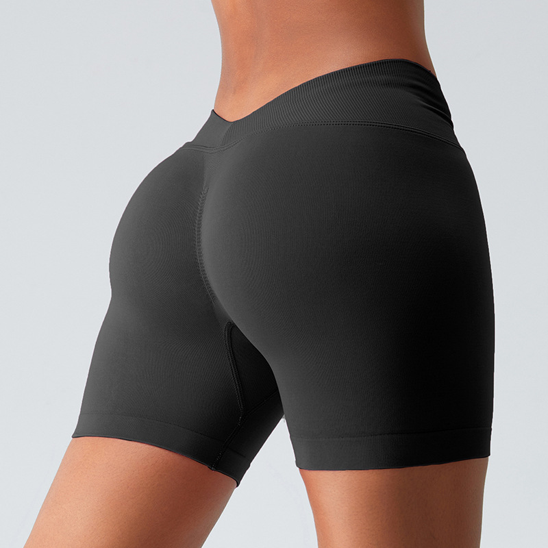 SKL-SYF MS0155 HIGH WAIST BUTT LIFT HIP YOGA SHORTS