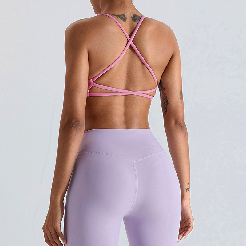 SKL-SYF TM0161 NUDE BACKLESS YOGA BRA