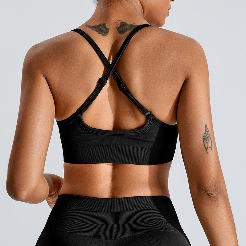 SKL-SYF  MS1078 NUDE BACKLESS YOGA BRA