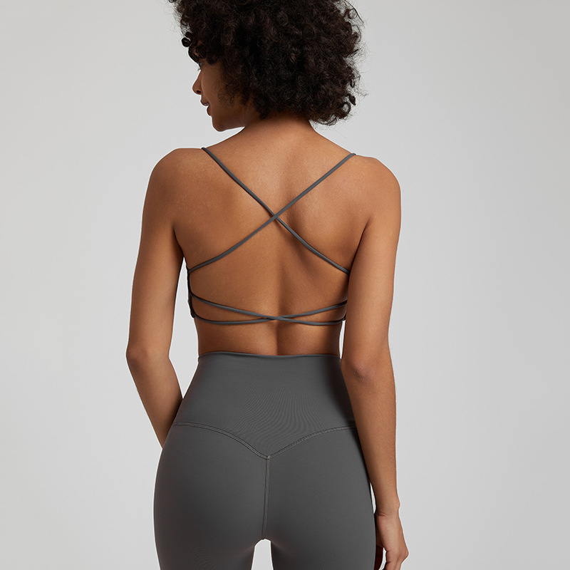 SKL-LQ4059 HIGH STRETCHY BACKLESS YOGA BRA