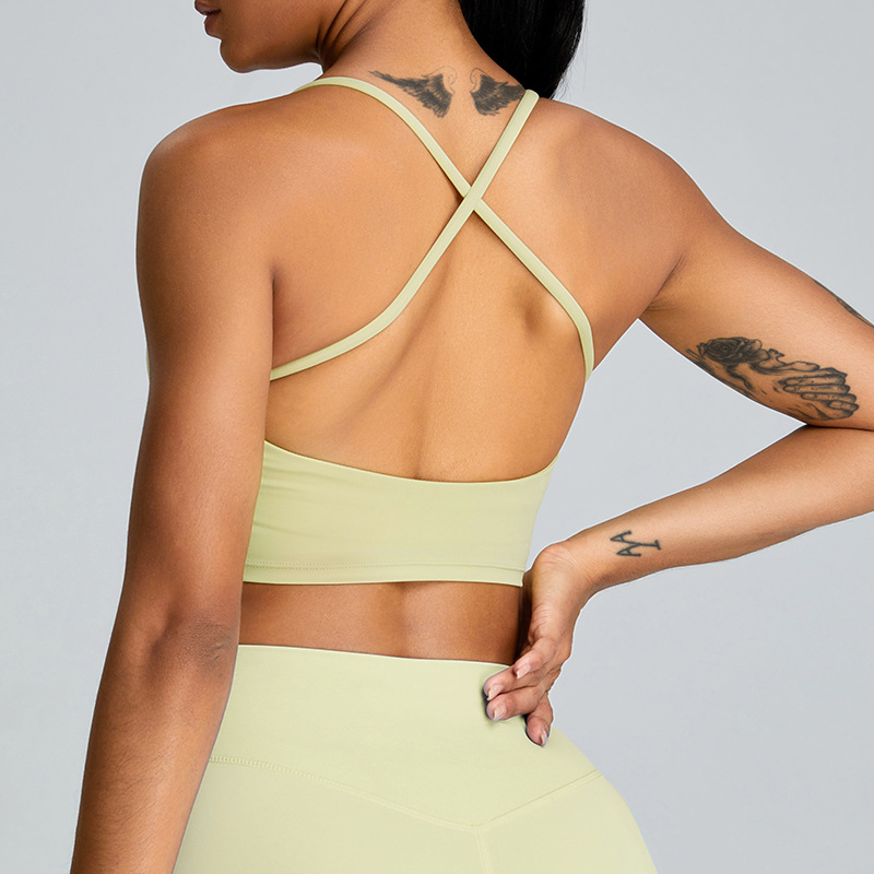 SKL-SYF TM0178 NUDE BACKLESS YOGA BRA