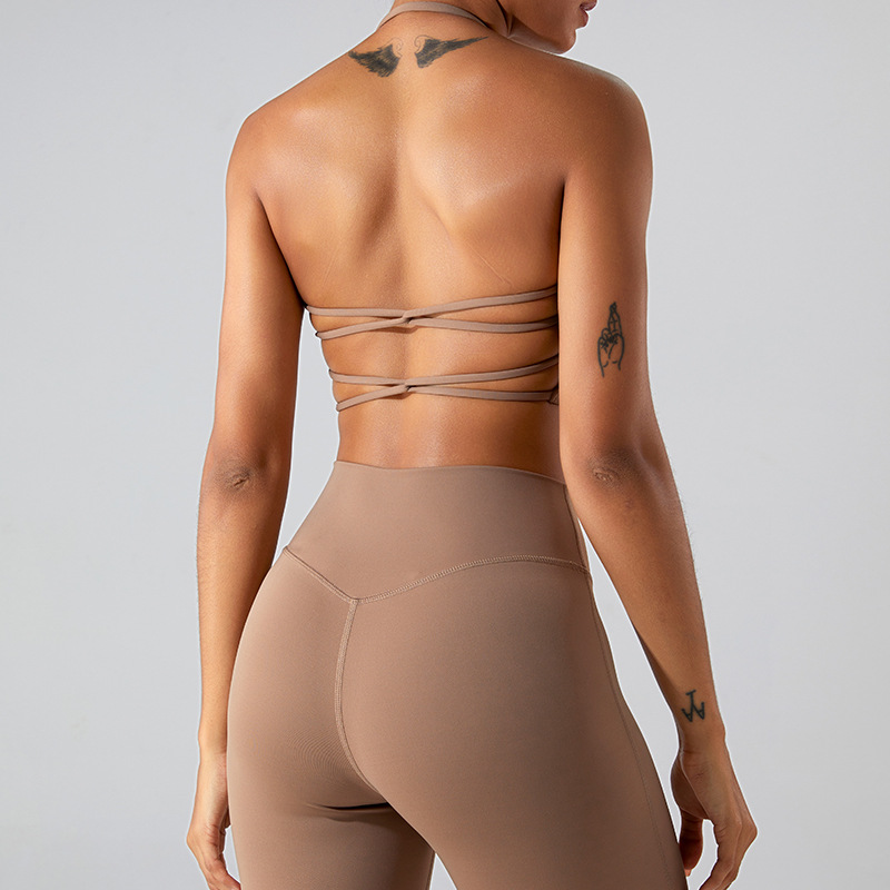 SKL-SYF TM0150 NUDE BACKLESS YOGA BRA