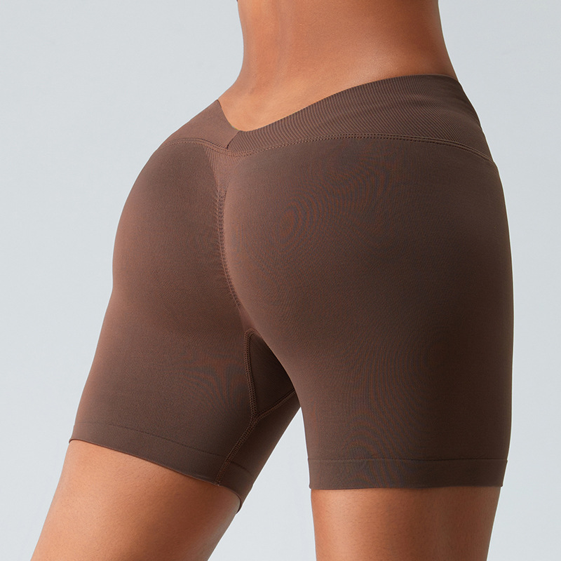 SKL-SYF MS0155 HIGH WAIST BUTT LIFT HIP YOGA SHORTS