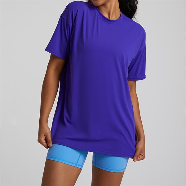 SKL-LQ4075 QUICK DRY ROUND NECKLINE SHORT SLEEVE