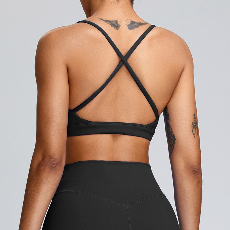 SKL-SYF TM0168 NUDE BACKLESS YOGA BRA