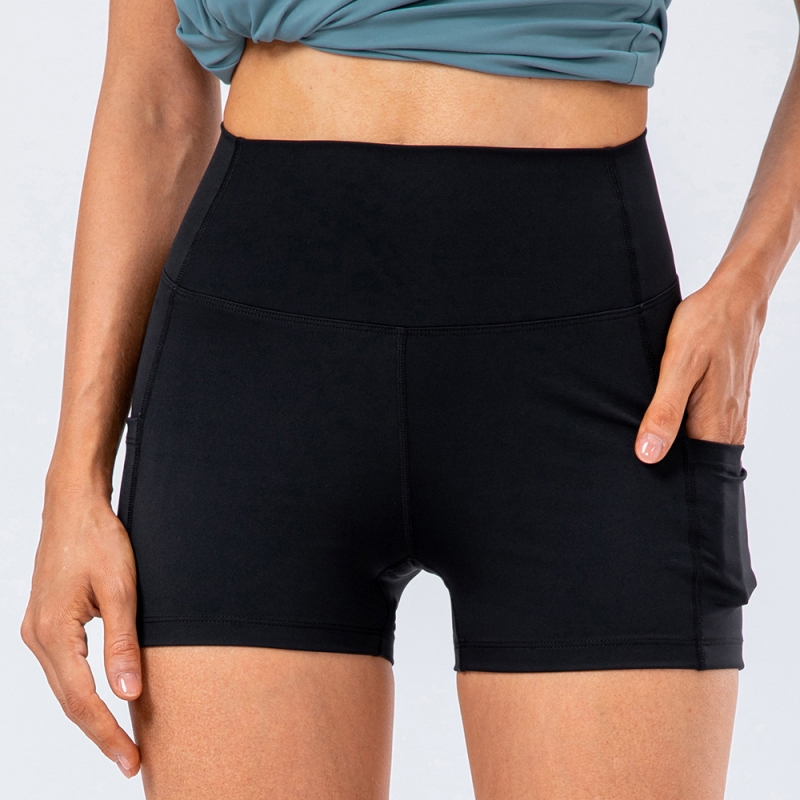 SKL-YD12428 QUICK DRY HIGH WAIST YOGA SHORTS