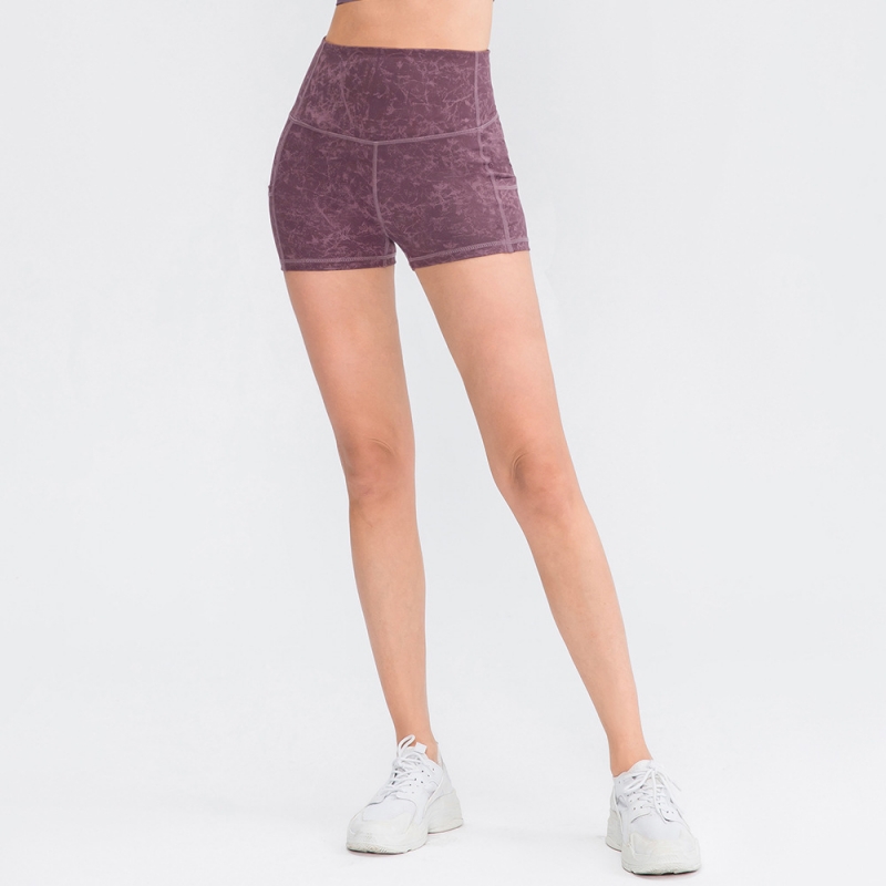 SKL-YD12427 QUICK DRY HIGH WAIST YOGA SHORTS